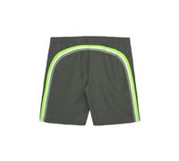 SUNDEK Traje de baño para hombre, verde militar, con cordón, rayas laterales de neón, verde militar, S