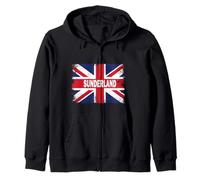 Sunderland - Ciudad de Inglaterra con Bandera del Reino Unido Sudadera con Capucha