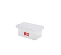 SUNDIS View Box, caja almacenaje con tapa, 0,5L, apilable