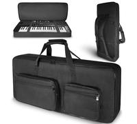 SUNDOY 49 61 76 88 Funda para Teclado - Gig Bag de Tela Oxford Resistente 600D, Acolchado de Espuma de 8mm, Perfecto para el Transporte de Teclados, Accesorios Musicales y Más, Negro , Für 49