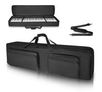 SUNDOY 88 Funda para Teclado - Gig Bag de Tela Oxford Resistente 600D, Acolchado de Espuma de 8mm, Transporte de Teclados, Accesorios Musicales y Más, Negro, Für 88