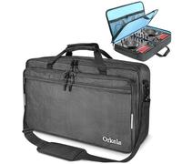 SUNDOY Bolsa de transporte para DJ compatible con Pioneer Controller - Maletín de transporte a prueba de golpes con correa para el hombro y compartimentos para accesorios, Negro , 55x32x12-CM, Tejido