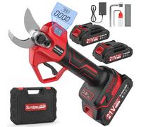 SundpeyPRO Tijeras de Podar Eléctricas - MáX 35mm Tijeras de Podar A Batería con 2 X 2000mAh y Motor sin Escobillas y Pantalla LCD - Tijera Inalámbricas para Jardinería Frutales Viñedos Ramas Arbustos