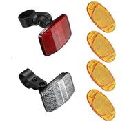 sundrerfect Juego de 6 piezas de ojos de gato para bicicleta, reflectores de radios y reflectores para bicicletas de niños y adultos (bicicleta eléctrica, MTB, Citybike), reflectores de seguridad de