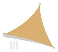 Sune Sail - Toldo triangular impermeable de 4 x 4 m, para jardín al aire libre, patio, con 95% de protección UV y cuerda gratis para fiestas, diciembre y zonas de piscina