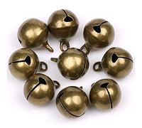 Suneast 50 Pcs Cascabeles de Bronce Antiguo Campanas de Metal, Campanilla para Decoración Navideña, Collares Antipérdida DIY para Mascotas y Animales de Granja, Fabricación de Joyas - 20mm