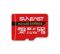 SUNEAST Tarjeta de memoria microSD Express de 512 GB, hasta 890 MB/s de lectura, 810 MB/s de escritura, tecnología de última generación, probada con Switch 2, clase 10 U3 V30 UHS-I A1, modelo