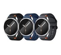 suneensy Paquete de 3 correas deportivas para Galaxy Watch 7/FE/6/5/4 Classic (40-47 mm), correa de silicona sin huecos, color té leche y morado, Galaxy Watch 7 6 5 4 FE, Acetato, No es una piedra