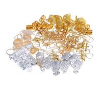 Sunerzenor 120 Piezas Anillos para de Cabello Mujer Aros para Peinados Accesorios de Pelo Material Metálico Fácil Uso Adecuado para Fiesta Boda