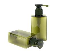 Sunerzenor 2 Botellas Vacías de Bomba Acondicionadora de Champú para Mascotas de 150 Ml, Verde