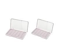 Sunerzenor 2x 24 Rejillas Maquillaje Vacío Bálsamo Labial Sombra de Ojos Polvo Colorete Paleta Estuche de Bricolaje