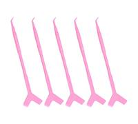 Sunerzenor 5 Piezas de Pestañas Volumen Injerto Permanente Rizador Levantar Pestañas Y Cepillos, Rojo Rosa