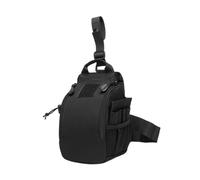 Sunerzenor Botiquín Bolsa Almacenamiento Médico Riñonera Cintura Pierna Correa Ajustable Oxford Adecuada para Uso Profesional Excursiones, Negro, universal