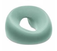 Sunerzenor Cojín de Masaje para Cama Almohada Ortopédica Espuma Viscoelástica Diseño U Antipresión Adecuado para Salones de Belleza SPA, Verde, Estándar
