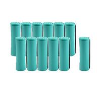 Sunerzenor Cold Wave Perm Rods Rodillos para Permanente de Cabello Ondulado Plástico Resina con Bandas para Hacer Rizos Atractivos Adecuado para Estilism, 12 piezas 2,5 cm
