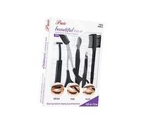 Sunerzenor Juego de Recortador de Cejas Multipropósito Set de Tijeras Pinzas Navajas de Acero Inoxidable para Estilizar Depilar Y Definir Adecuado para Mujeres C, estilo a
