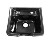 Sunerzenor Lavabo de Peluquería Cuenco Lavado Champú Fregadero Peluquero Material Sólido Fácil Mantenimiento Adecuado para Estética Barbería Domicilio, Style a