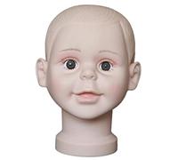 Sunerzenor Maniquí Cabeza Infantil para Mostrar Gorros Soporte de Sombreros Exhibidor de Pelucas Y de Niños en PVC Adecuado para Formación Educación Regal, METRO