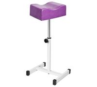 Sunerzenor Reposapiés para Manicura Y Pedicura, Altura Ajustable, Reposapiés Portátil Antideslizante, Taburetes Resistentes para Masaje de Pies, PÚrpura