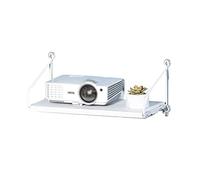 SUNESA Soporte para proyector, soporte para proyector montado en la pared, soporte para proyector sin perforaciones, dormitorio, sala de estar, bandeja de pared para mesita de noche, estante de