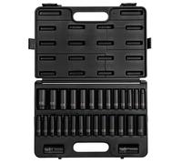 Sunex 5153DD 1/2-Inch Drive Fractional Metric Deep Master Impact Socket Set, 29-Piece