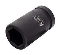 Sunex 533MD, unidad de 1 pulgada, enchufe de impacto profundo de 33 mm, acero Cr-Mo, diseño de esquina radial, apertura biselada, marcas de doble tamaño