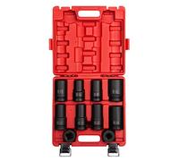 Sunex 5690 A 10 piezas 1 "Drive SAE/métricas Heavy Duty rueda de vaso de impacto Set