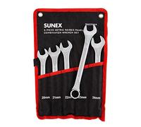 Sunex 9605M - Juego de llaves combinadas métricas CR-MO, 20-24 mm, 5 piezas
