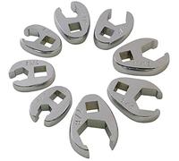 Sunex Tools 9708 - Juego de llaves de tuerca de gallo fraccionadas de 3/8 pulgadas, 3/8 pulgadas - 7/8 pulgadas, totalmente pulidas, 8 piezas