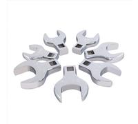 Sunex Tools 9720A - Juego de llaves jumbo SAE Crowfoot de 1/2 pulgada, 1-3/8 pulgadas, totalmente pulido, 7 piezas (incluye riel de almacenamiento)