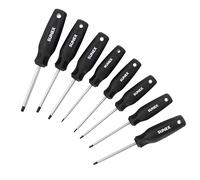 SUNEX TOOLS SXTSD8 Torx® Juego de destornilladores magnéticos en espuma EVA, 8 piezas