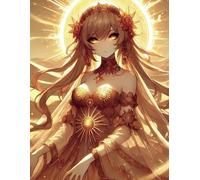 Sunfire Grace: A Radiant Notebook for Dreamers: 120 Lined Pages | Ethereal Desert Sunset Theme with a Sun Goddess Character | Notebook for Creativity, Reflection & Everyday Use