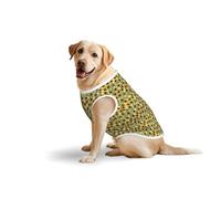 Sunflower.1print - Camiseta sin mangas para mascotas, tamaño mediano y grande