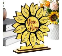 Sunflower Acrylic Sign - Bible Clear Desk Decorative Sign | Sunflower Christian Giƒts, Inspirational Spiritual Giƒts Sunflowers Acrylic Signs, Religious Women, With Stand, Bedroom Living Room Home