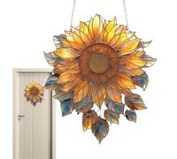 Sunflower Acrylic Ŵindow Hanging - Sun Catcher Decoration | Bright Floral Ornament For Doors, Windowš & Home Decor