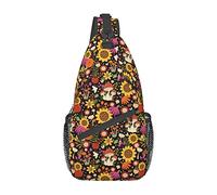 Sunflower Autumn Sling Bag, Chest Bag Daypack, Crossbody Sling Mochila para Viajes Deportes Correr Senderismo