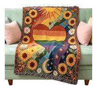 Sunflower Blanket, 60x90cm Floral Soft Throw Cover, Decorative Sunflower Tapestry Wall Hanging, Lightweight Fabric Accent Piece For Living Room Dorm Home Recliner Chair Couch Sofa Decoration Use