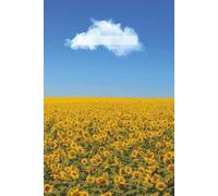 Sunflower Dreams - Lined Notebook in the Colors of Ukraine: Aesthetic 6x9 Lined Journal with Sunflower Field and Blue Sky Cover - 120 Pages for Notes, Journaling, or Gifting