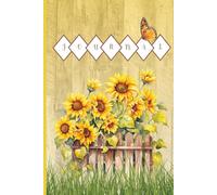 Sunflower Garden Journal - 6x9, Lined Hardcover Journal with Rustic Country Charm | Nature-Inspired Floral Design | Giftable Daily Writing Notebook
