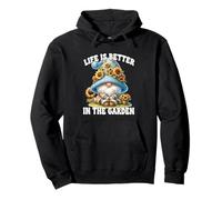 Sunflower GNOME Dad For Mom Life Is Better In The Garden Sudadera con Capucha