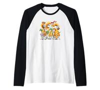 Sunflower GNOME For Beekeeper Daisy Flower and Honey Bee Camiseta Manga Raglan