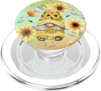 Sunflower GNOME For Gardener and Women Cute Flower Pattern PopSockets PopGrip para MagSafe
