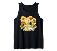 Sunflower GNOME for Mother and Gardener Who Loves Gardening Camiseta sin Mangas