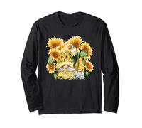 Sunflower GNOME for Mother and Gardener Who Loves Gardening Manga Larga