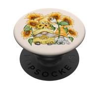 Sunflower GNOME for Mother and Gardener Who Loves Gardening PopSockets PopGrip Adhesivo