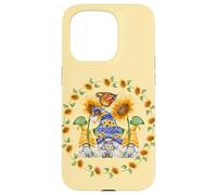 Sunflower GNOME For Women Shows Heart and Love For Summer Carcasa para iPhone 15 Pro