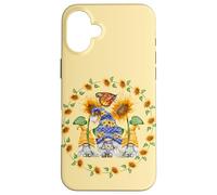 Sunflower GNOME For Women Shows Heart and Love For Summer Carcasa para iPhone 16 Plus