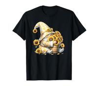 Sunflower GNOME Graphic For Women Flower Lover and Summer Camiseta