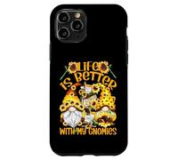 Sunflower Gnomes For Gardener Life Is Better with My Gnomies Carcasa para iPhone 11 Pro