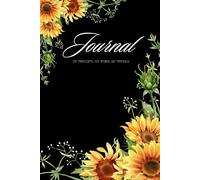 Sunflower Journal Notebook - My Thoughts, My Words, My Feelings
